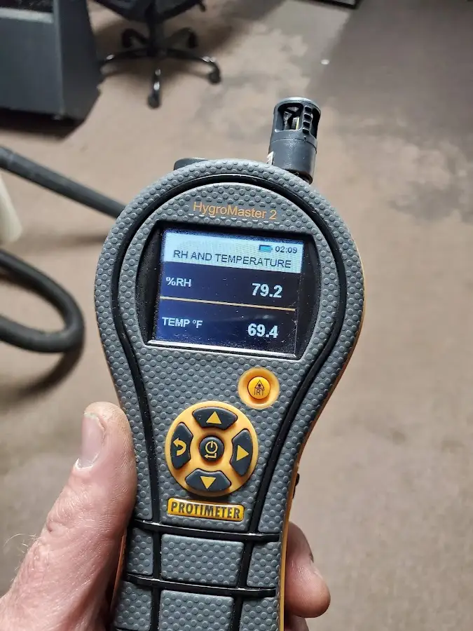 Moisture meter humidity assessment for Fire & Smoke Damage Restoration in Henrietta